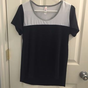 Lularoe classic color blocked tee